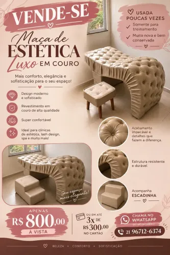 Vendo maca estética em couro