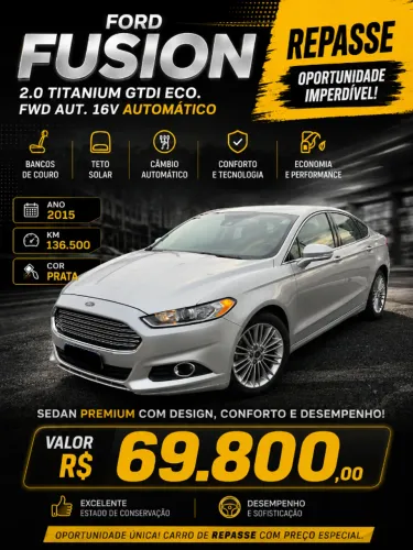Ford Fusion Titanium 2.0 Gtdi Eco. FWD Aut. 2015