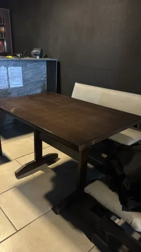 Mesa de madeira para restaurante, bar ou pizzaria