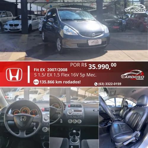 Honda Fit EX/ S 1.5/ EX 1.5 Flex 16V 5P Mec. 2008