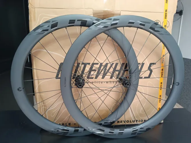 Rodas de Carbono Cerâmica Elite Wheels 50mm HG Speed