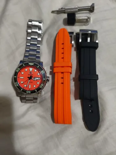 Orient Poseidon laranja Mergulho 300 mts automatico