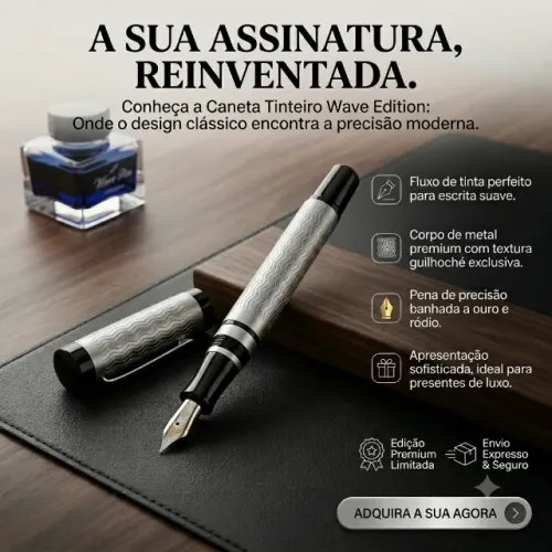 Caneta tinteiro metal