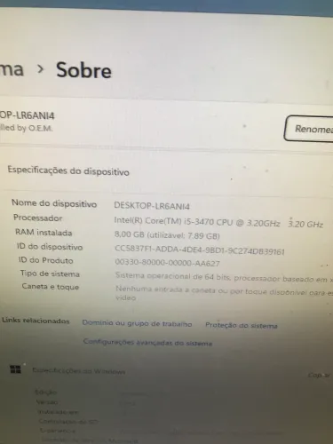 Vendo computador completo