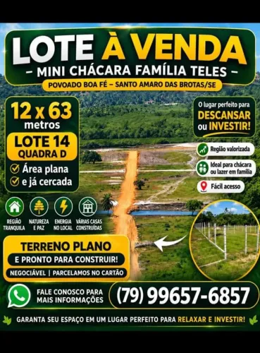 Lote mini chacaras Família Teles