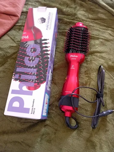 Escova secadora philco pure hairbrush 1300w