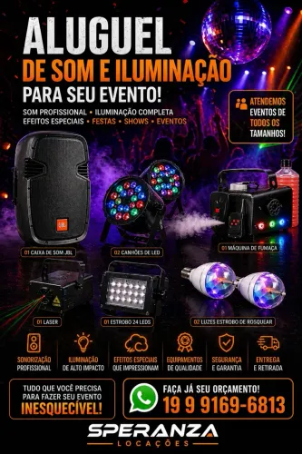 Locação de Som e Iluminação 