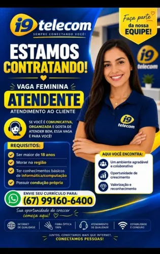 VAGA DE ATENDENTE.