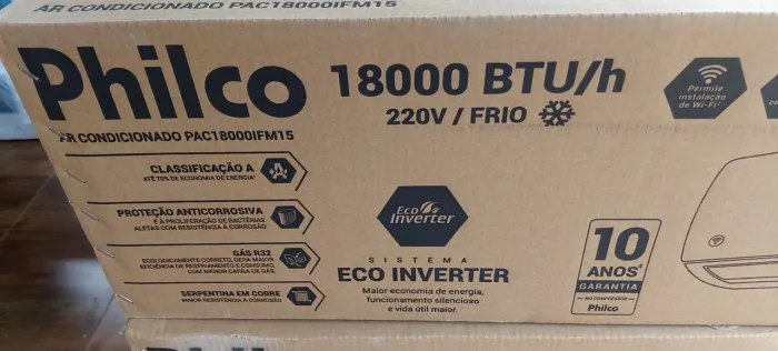 Ar condicionado inverter philco 18000btus