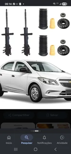 Vendo kit amortecedor dianteiro completo onix prisma novo colbat spim sonic 250 extras 