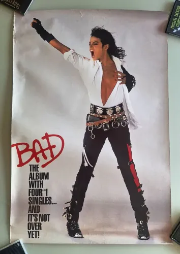 Poster promo Michael Jackson Bad Dirty Diana