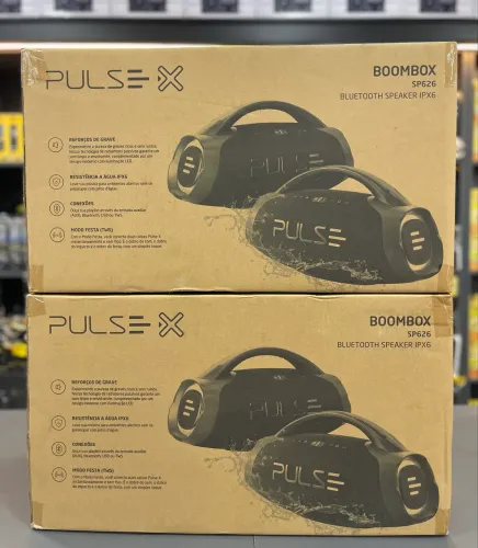 CAIXA DE SOM PULSE COM 220W e DURAÇÃO DE 15Horas NOTA FISCAL E GARANTIA