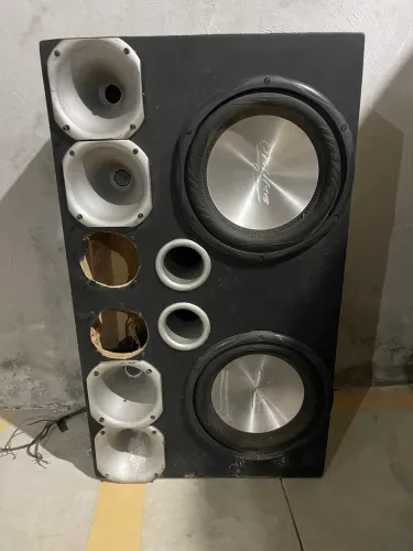 Caixa de Som Auto Falante 12 bobina Dupla