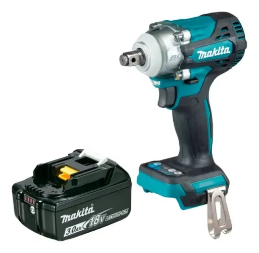 Chave de impacto a bateria c/encaixe de 1/2 e bateria de 18v-3Ah ( Makita )