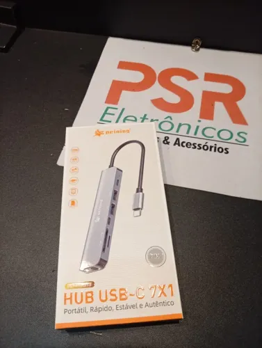 Hub Cabo Adaptador Conversor Usb-c 7x1Para Notebook