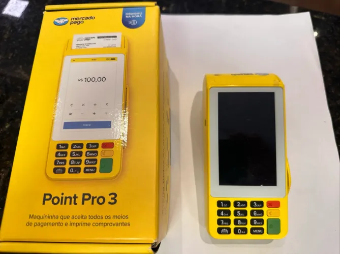Máquina de cartão Mercado Pago Point Pro 3