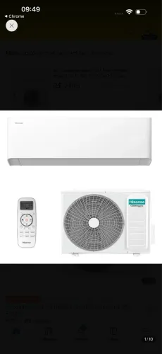 Ar condicionado inverter Hisense 9000 btus