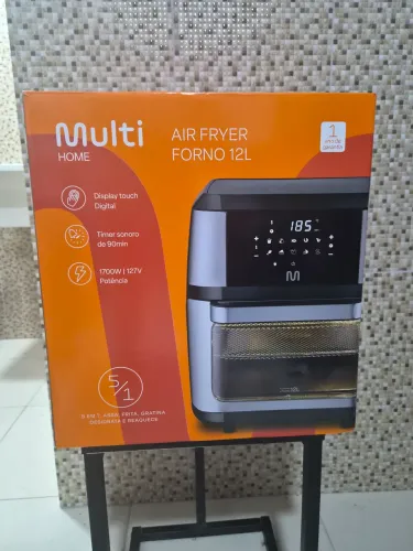Fritadeira Air Fryer Forno 12l 1800w Multi - Go226 Preto