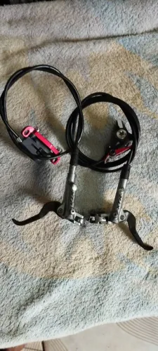 Freio Shimano XTR manete em carbono marca de uso