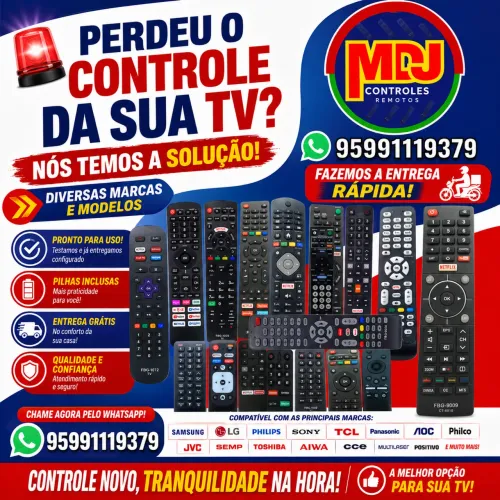 Controles pra tv