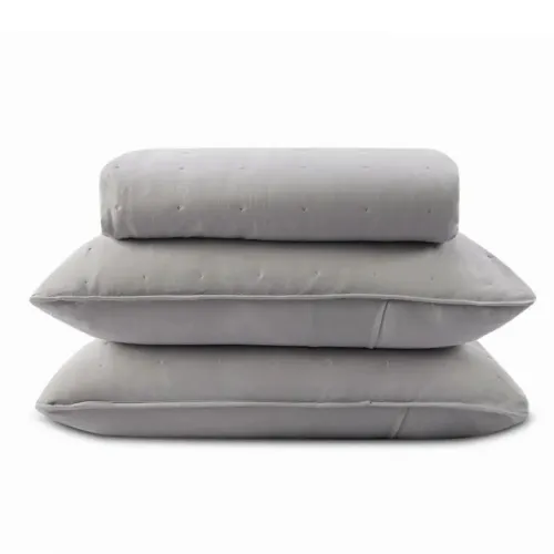 Kit Colcha King Elegance Havan Casa 3 pçs - Cinza