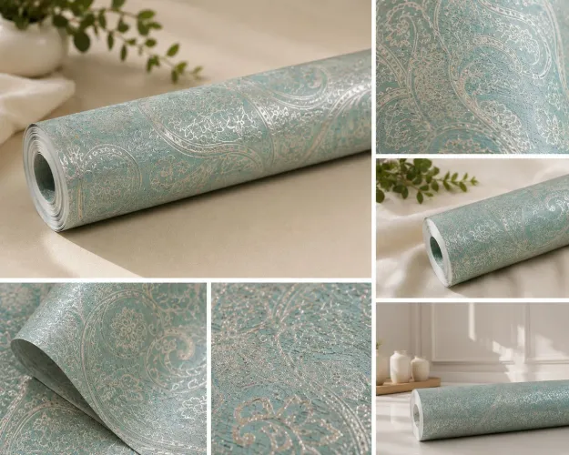 Papel de parede vinílico importado alto relevo