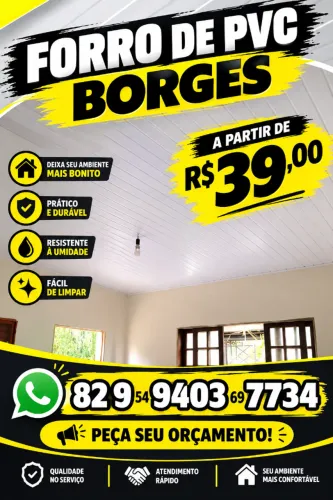 Forro de Pvc BORGES a partir de R$ 39,00