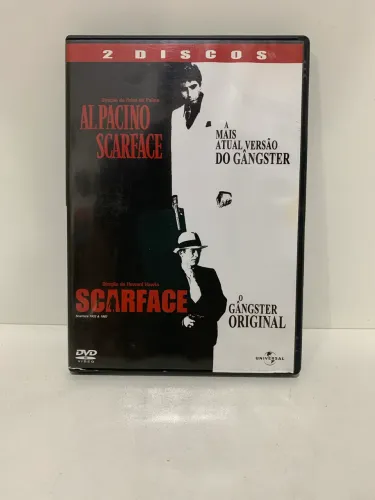 DVD duplo Scarface 1932 e Scarface 1983