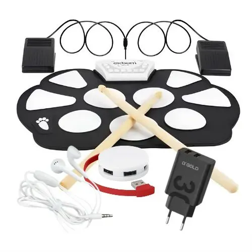 bateria eletrônica portatil exbom