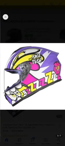 Capacete Race tech semi novo