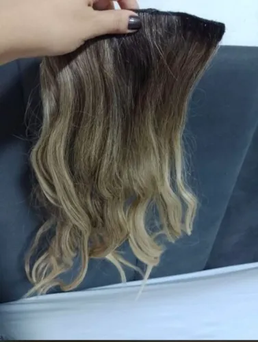 Aplique tic tac cabelo humano 