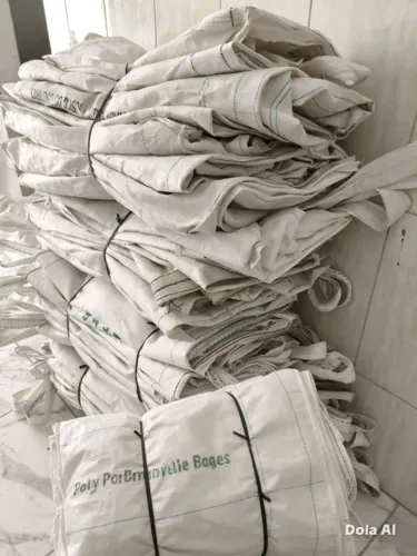 Big bag, saco grande, saco ráfia, FIBC, usado, 1000kg, para areia, para grãos, reciclagem.