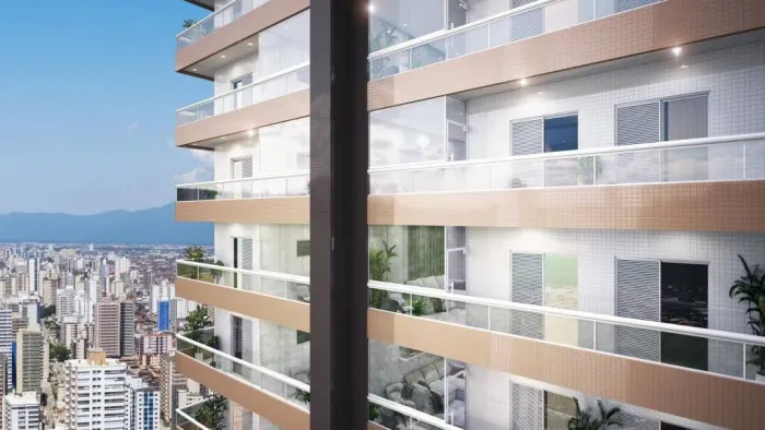 APARTAMENTO COM 79,90 m² - BOQUEIRÃO - PRAIA GRANDE SP