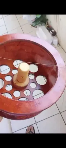 Carretilha de madeira