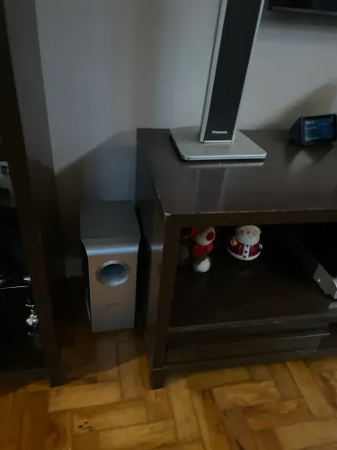 Home Theater prata completo