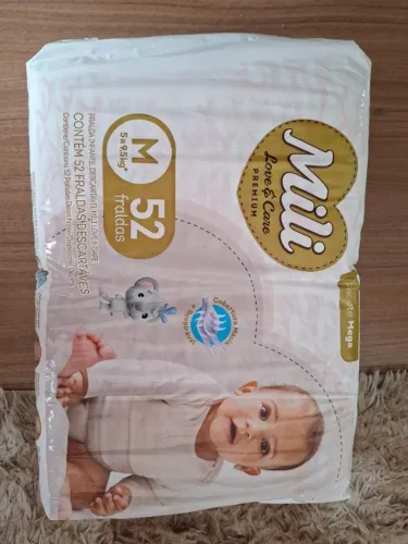 Fralda Mili Love & Care tamanho M