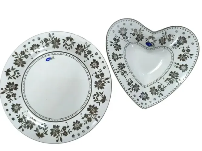 kit pratos exclusivo decoglass elegância - mesa posta 8pçs 17767 - 17751 