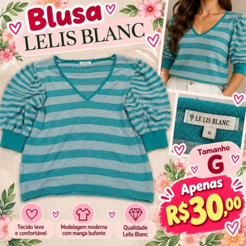 Blusa Lelis Blanc tamanho G