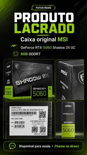 Rtx 5060 lacrada dual fan