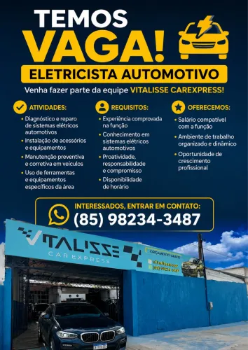 Vaga de emprego ELETRICISTA AUTOMOTIVO 