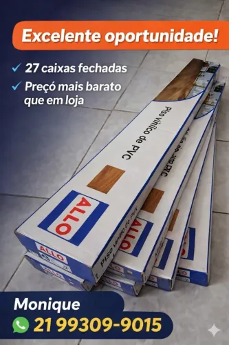 Oportunidade: Lote Completo de Piso Vinílico SPC Clicado (Novo!)