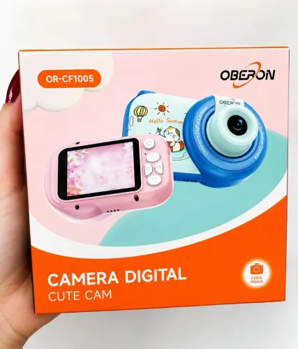 Câmera Digital Infantil Cute Cam OR-CF1005 Fotos e Vídeos