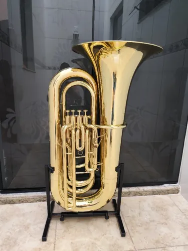 Tuba 4/4 Sinfonica Kings Brasil J981 Sib Laqueada - NOVA - Aceito trocas