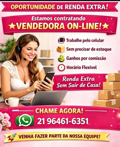 Precisamos de Vendedores para trabalhar em casa s 