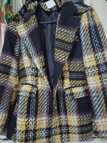 Blazer Tweed lã