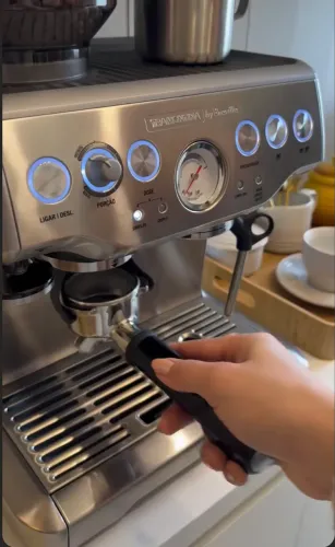 Cafeteira Elétrica Tramontina by Breville Express Pro em Aço Inox com Moedor