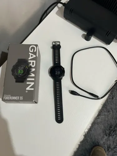 Garmin Forerunner 55 Original + Caixa + Carregador - Muito Conservado