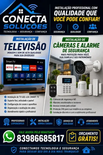 Instalação de TV e CFTV