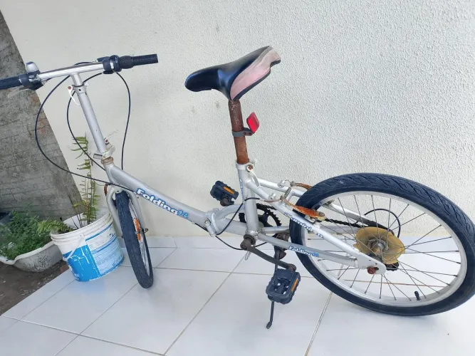 Bicicleta dobrável aceito trocas