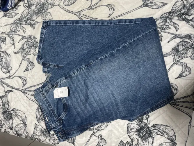 Calça baggy azul